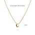 Initials Brick Alphabet Letter Necklace Rose Gold Layered Steel Jewellery